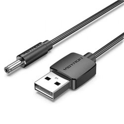 Cable Alimentaci�n Vention CEXBF/ USB Macho - DC 3.5mm Macho/ 1m/ Negro