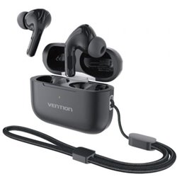 Auriculares Bluetooth Vention Echo Lite E11 Plus con estuche de carga/ Autonom�a 30h/ Negros