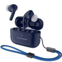 Auriculares Bluetooth Vention Echo Lite E11 Plus con estuche de carga/ Autonom�a 30h/ Azules