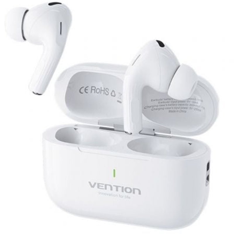 Auriculares Bluetooth Vention Echo Lite E11 con estuche de carga/ Autonom�a 6h/ Blancos