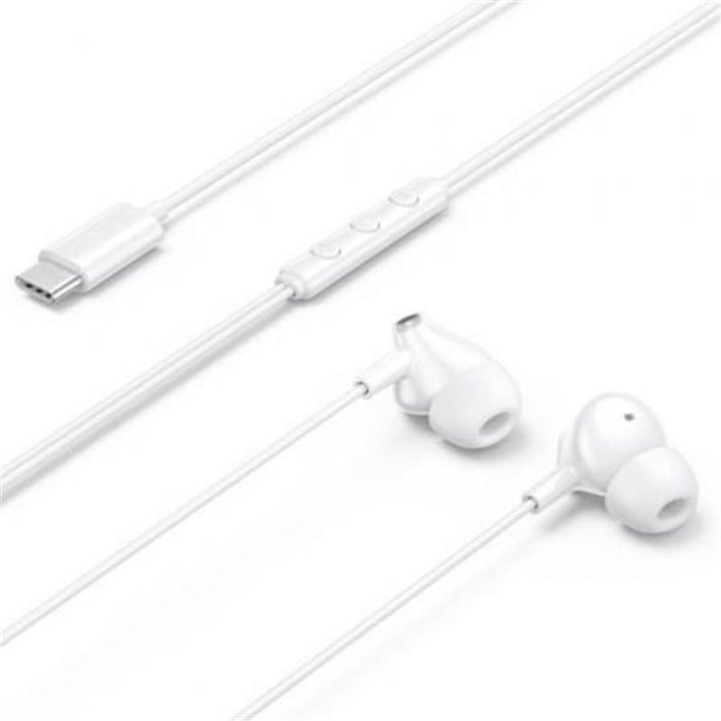 Auriculares Intrauditivos Vention Echo Lite USB-C In-Ear/ con Micr�fono/ USB Tipo-C/ Blancos
