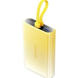 Powerbank 10000mAh Vention FHZY0/ 22.5W/ Amarillo