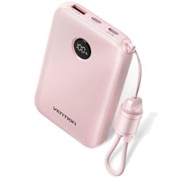 Powerbank 10000mAh Vention FKAP0-C/ 22.5W/ Rosa