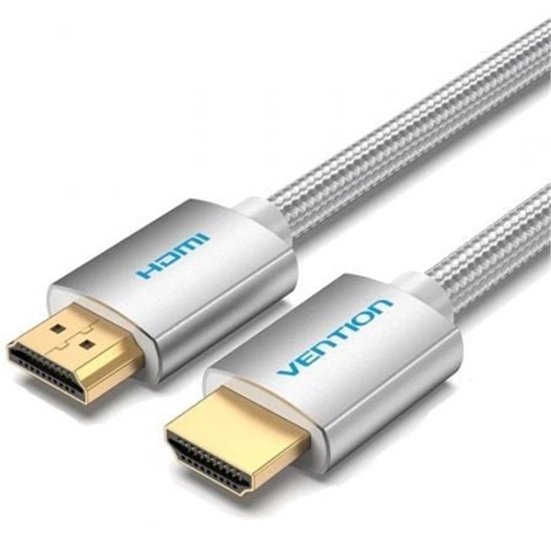 Cable HDMI 2.0 4K Vention AABIH/ HDMI Macho - HDMI Macho/ 2m/ Plata