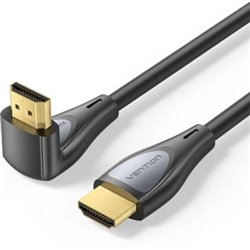 Cable HDMI 2.0 4K Acodado Vention ALQBH/ HDMI Macho - HDMI Macho/ 2m/ Negro