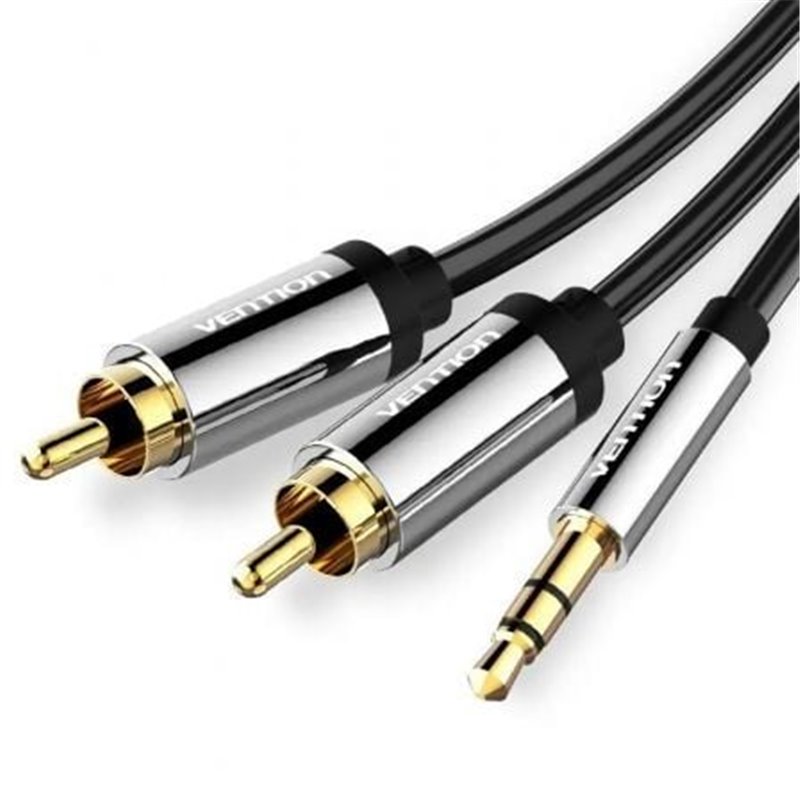 Cable Est�reo Vention BCFBG/ Jack 3.5 Macho - 2x RCA Macho/ 1.5m/ Negro