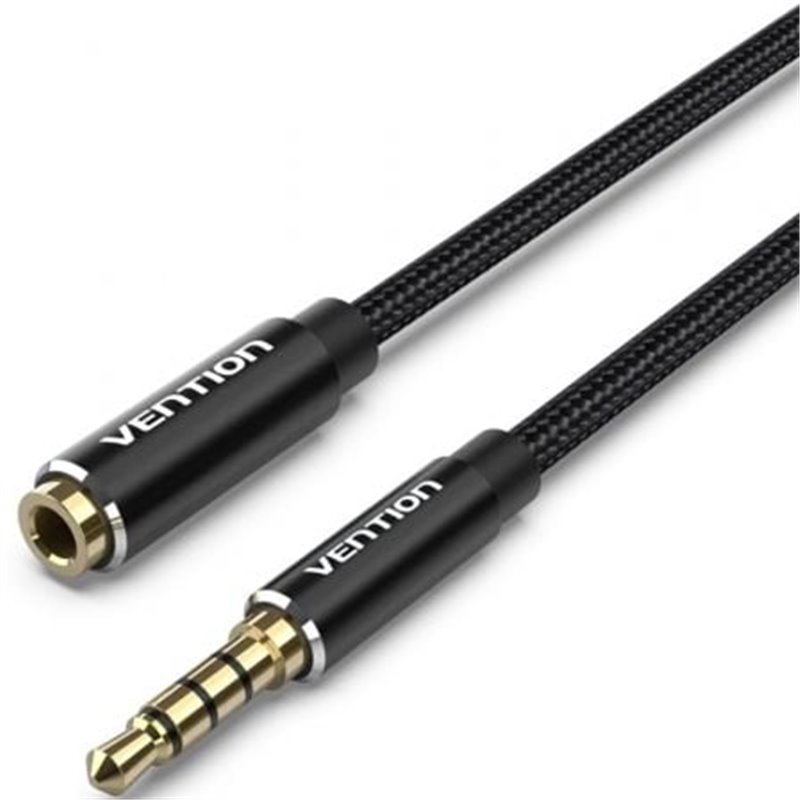 Cable Est�reo Vention BHCBI/ Jack 3.5 Macho - Jack 3.5 Hembra/ 3m/ Negro