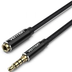 Cable Est�reo Vention BHCBJ/ Jack 3.5 Macho - Jack 3.5 Hembra/ 5m/ Negro