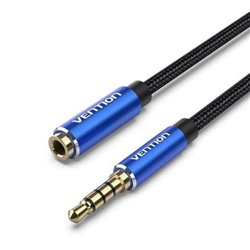 Cable Est�reo Vention BHCLJ/ Jack 3.5 Macho - Jack 3.5 Hembra/ 5m/ Azul