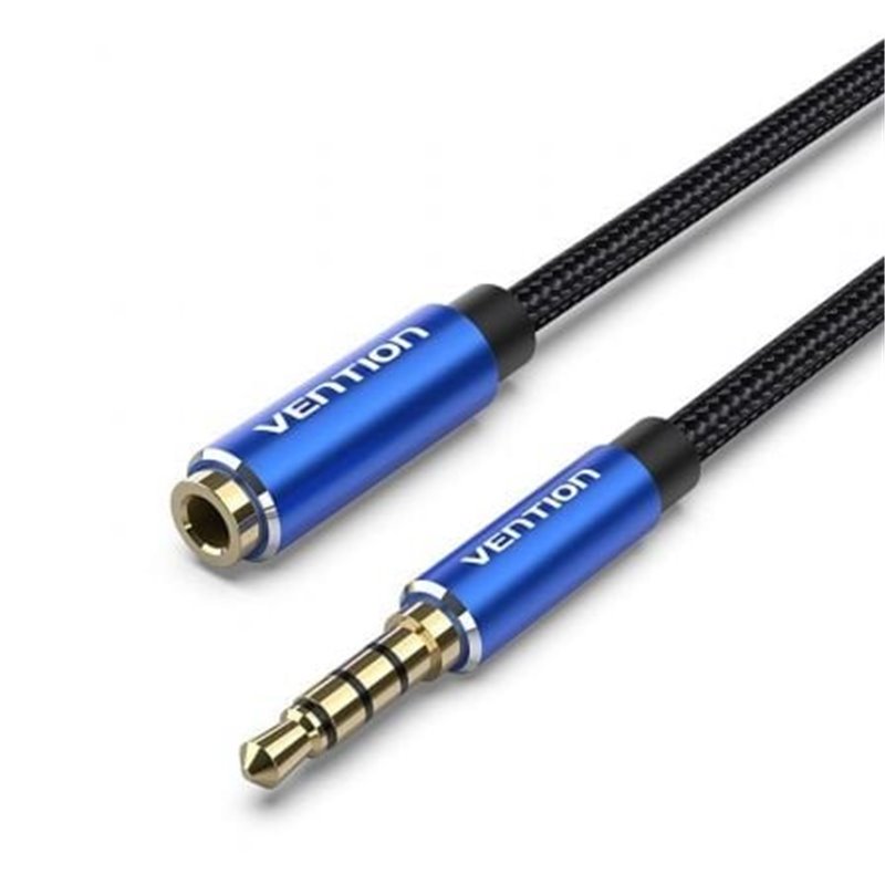 Cable Est�reo Vention BHCLJ/ Jack 3.5 Macho - Jack 3.5 Hembra/ 5m/ Azul