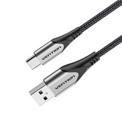Cable USB 2.0 Tipo-C Vention CODHF/ USB Macho - USB Tipo-C Macho/ 480Mbps/ 1m/ Gris