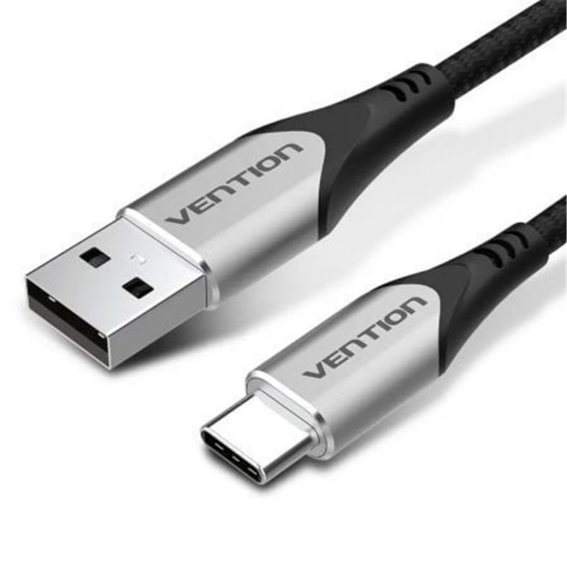 Cable USB 2.0 Tipo-C Vention CODHI/ USB Tipo-C Macho - USB Macho/ 480Mbps/ 3m/ Gris