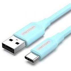 Cable USB 2.0 Tipo-C Vention COKSF/ USB Tipo-C Macho - USB Macho/ 480Mbps/ 1m/ Azul