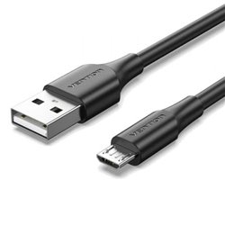 Cable USB 2.0 Vention CTIBD/ USB Macho - MicroUSB Macho/ 480Mbps/ 50cm/ Negro