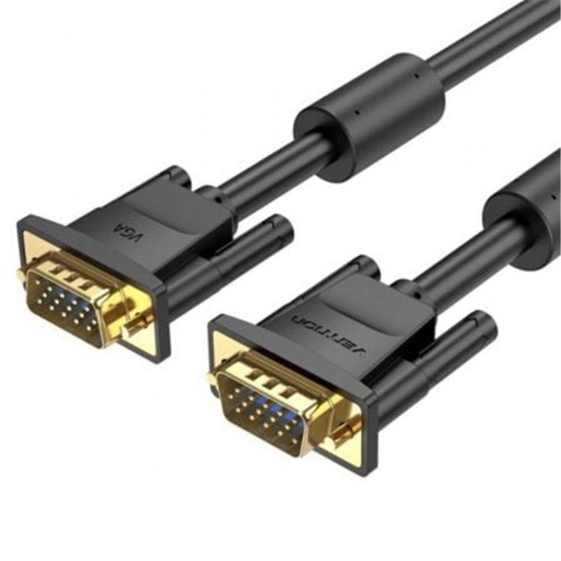 Cable SVGA Vention DAEBH/ VGA Macho - VGA Macho/ 2m/ Negro