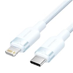 Cable USB Tipo-C Lightning Vention LALSH/ USB Tipo-C Macho - Lightning Macho/ 27W/ 480Mbps/ 2m/ Azul
