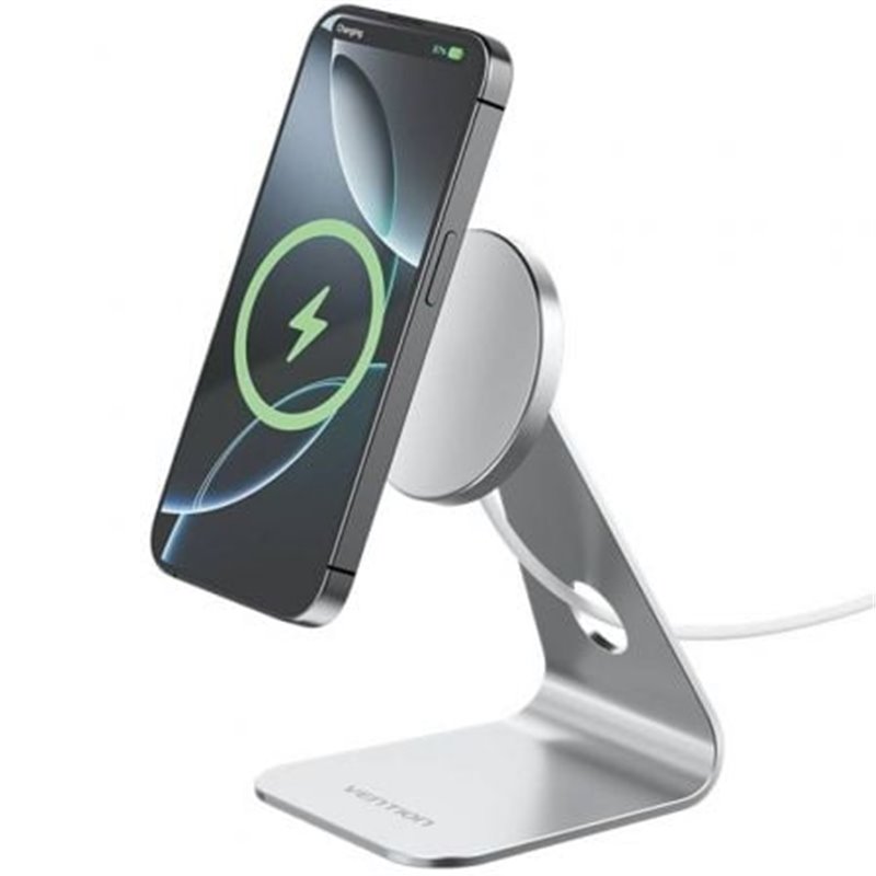 Base de carga Inal�mbrica/ MagSafe Vention FGHIF/ 1m/ 15W/ Plateado