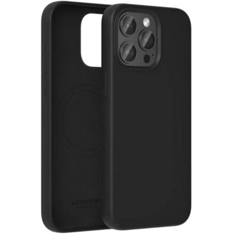 Funda Silicona con Magsafe Vention KUDB0-10/ Compatible con iPhone 13/ Negra