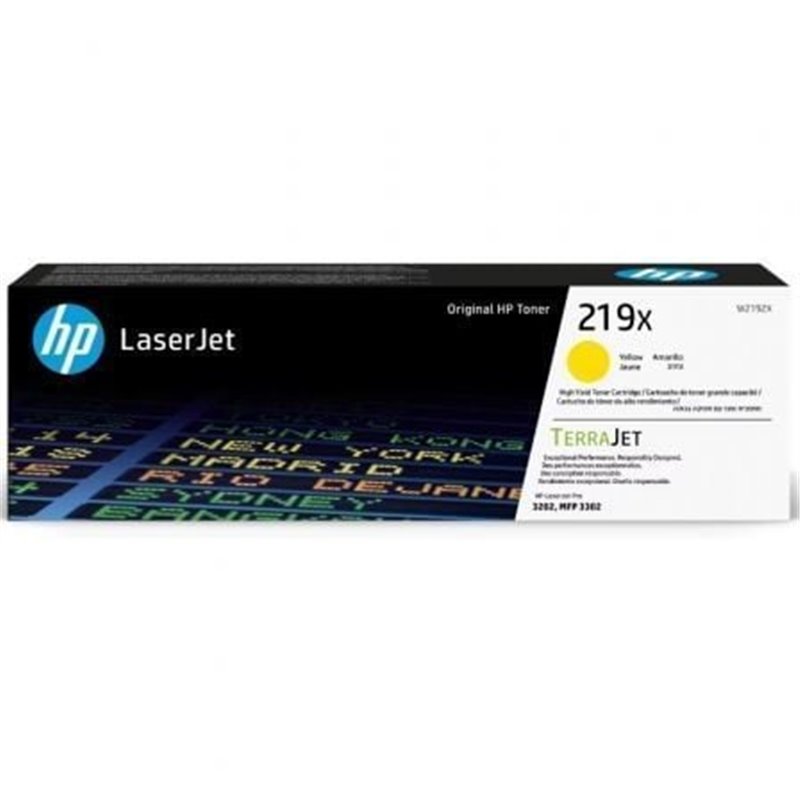 T�ner Original HP n�219X XL Alta Capacidad/ Amarillo