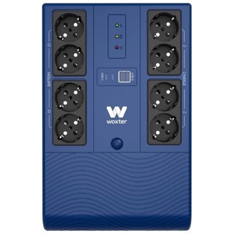 SAI L�nea Interactiva Woxter Multibase UPS 1200 VA/ 1200VA-720W/ 8 Salidas/ Formato Torre