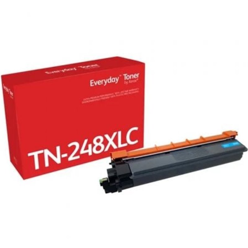 T�ner compatible Xerox 006R04876 compatible con Brother TN248XLC Alta Capacidad/ Cian
