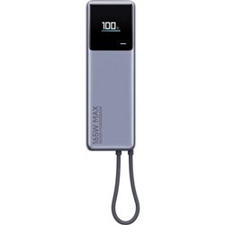 Powerbank 10000mAh Xiaomi Power Bank 10000 Integrated Cable/ 165W/ Gris