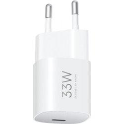 Cargador de Pared GaN Xiaomi 33W Nano Power Adapter 1xUSB Tipo-C/ 33W