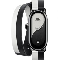 Correa Original para Pulsera Xiaomi Mi Smart Band 8 Double Wrap Strap/ Blanco y Negro