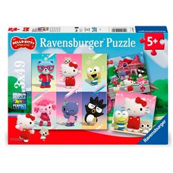 Puzzle Hello Kitty - Hello Kitty and Friends 3x49pzs