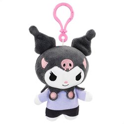 Llavero peluche Kuromi Hello Kitty 12cm