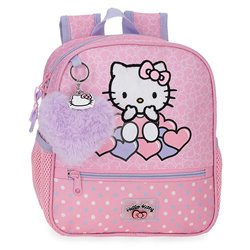 Mochila Hearts &38 Dots Hello Kitty 25cm adaptable