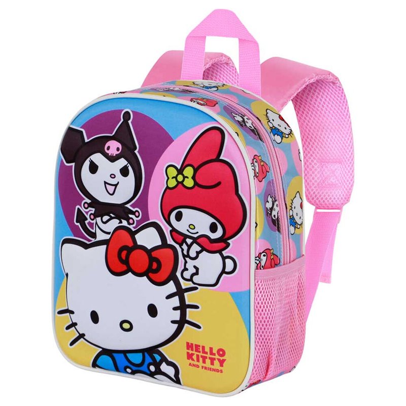 Mochila 3D Happy Hello Kitty and Friends 30cm