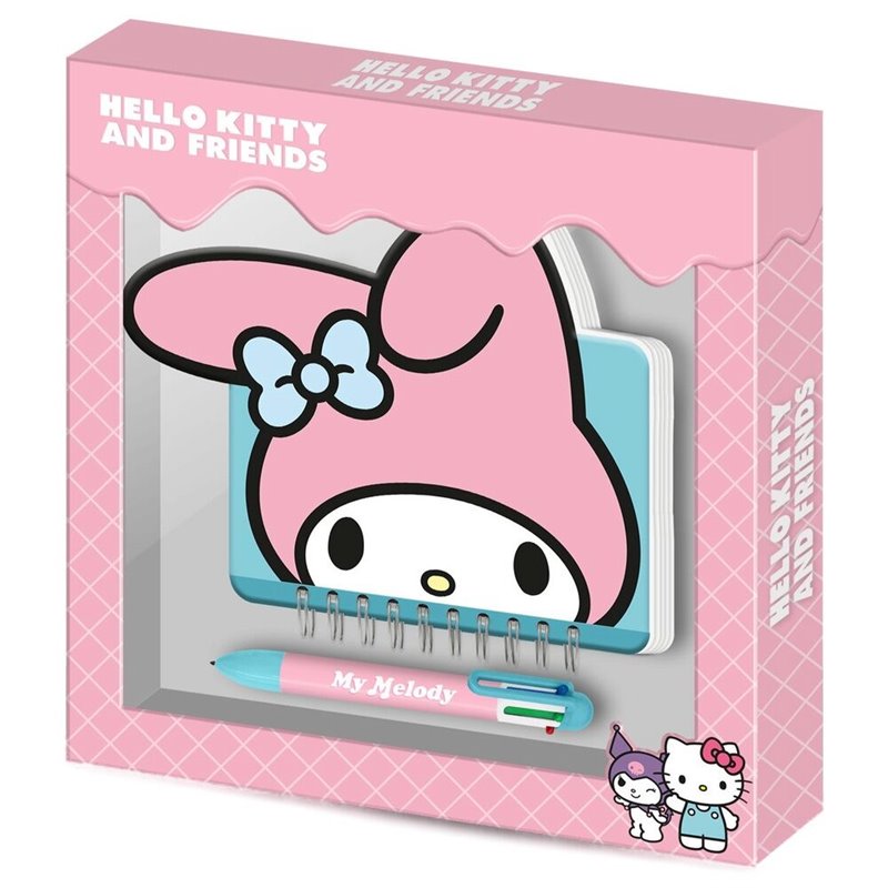 Diario + Boligrafo My Melody Hello Kitty and Friends