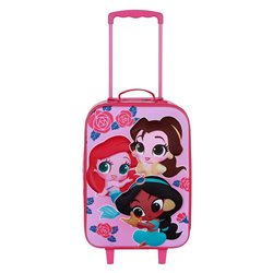 Maleta trolley 3D Flowers Princesas Disney 52cm