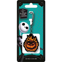 Llavero 3D Calabaza en Llamas Pesadilla Antes de Navidad Disney 6cm