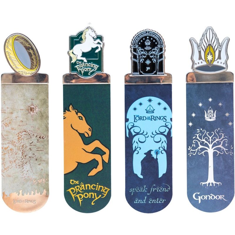 Set 4 marcapaginas El Señor de Los Anillos