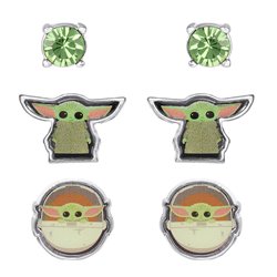 Set 3 Pares de pendientes Baby Yoda Star Wars