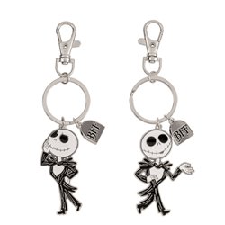 Set 2 Llaveros Jack Skellington Pesadilla Antes de Navidad Disney