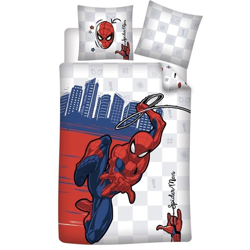 Funda nordica Spiderman Marvel cama 90cm algodon