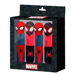 Blister 4 subrayadores Spiderman Marvel