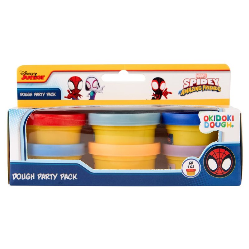 Blister 6 mini botes plastilina Spiderman Marvel