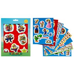 Set hojas pegatinas Super Mario Bros