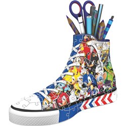 Puzzle 3D Portalapices 3D Zapatilla Sonic the Hedgehog 112pzs
