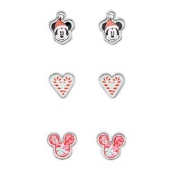 Set 3 Pares de pendientes Navidad Mickey Disney