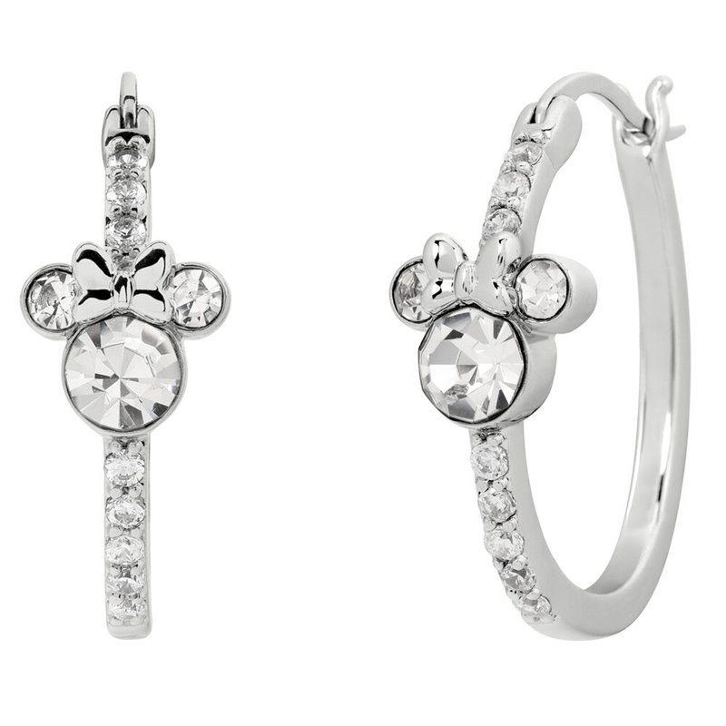 Pendientes Aro Minnie Disney plata