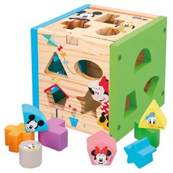 Cubo formas madera Mickey Minnie Disney