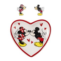 Pendientes + plato bisuteria Mickey &38 Minnie Disney