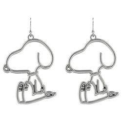 Pendientes Snoopy plata
