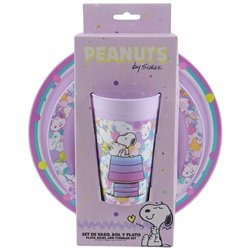 Set vajilla Snoopy 3pzs