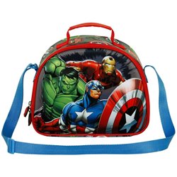 Bolsa portameriendas 3D Invencible Los Vengadores Avengers Marvel